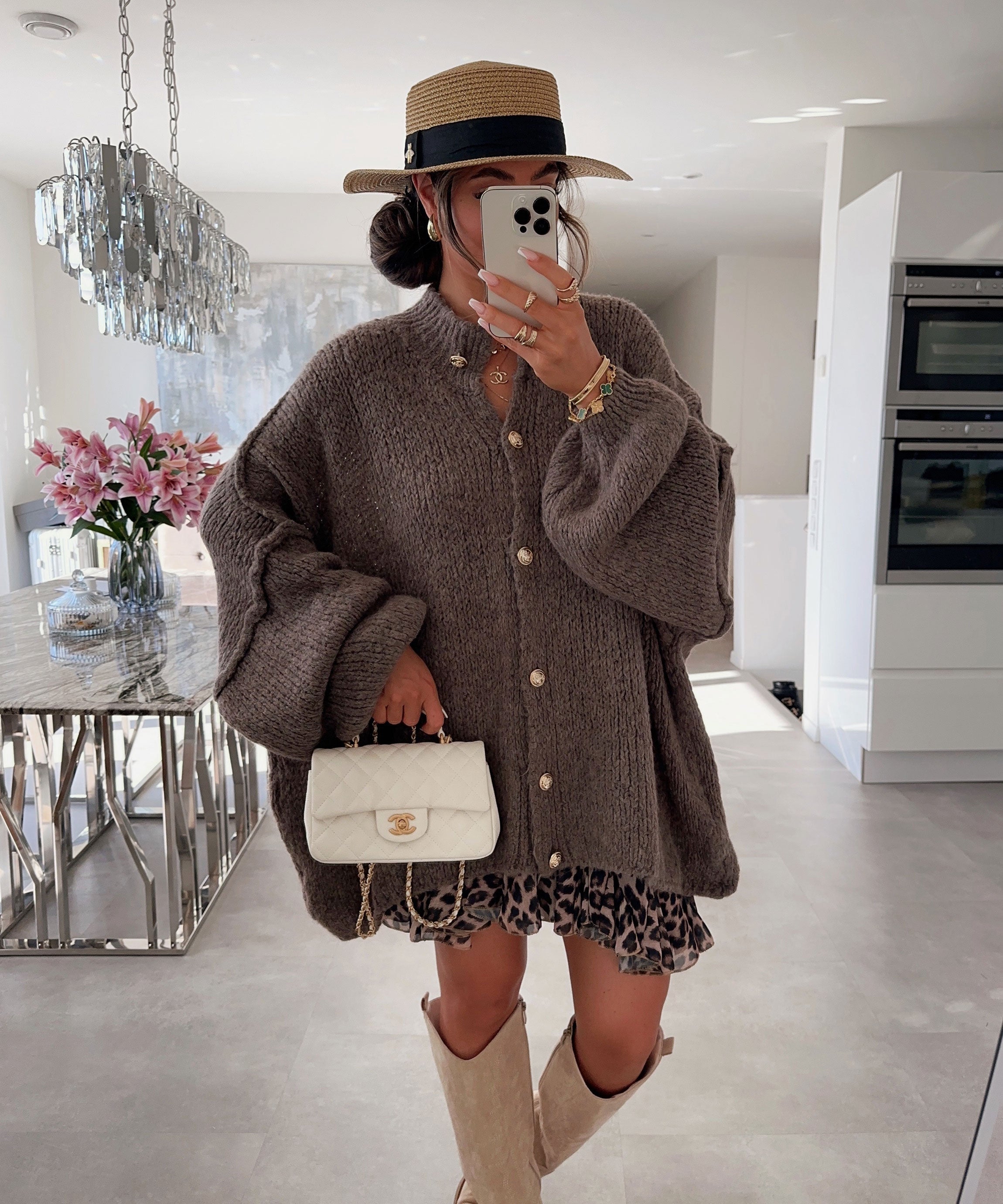 Brown Lana Cardigan | LouLou Couture