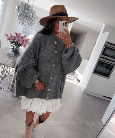 Grey Cardigan | LouLou Couture