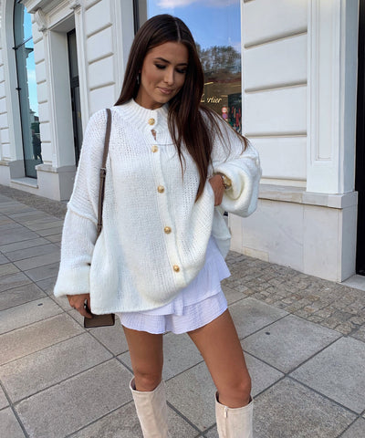 White Mount Cardigan | LouLou Couture