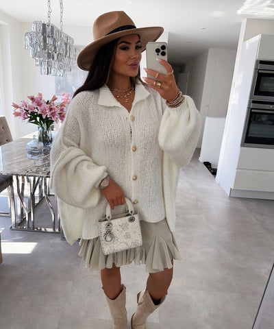 White Mount Cardigan | LouLou Couture