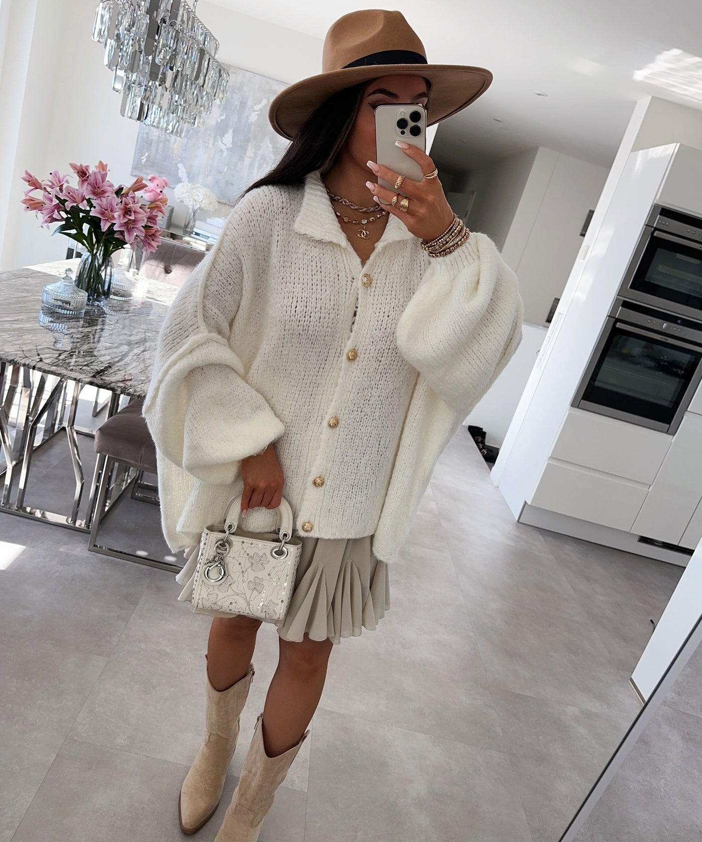 White Mount Cardigan | LouLou Couture