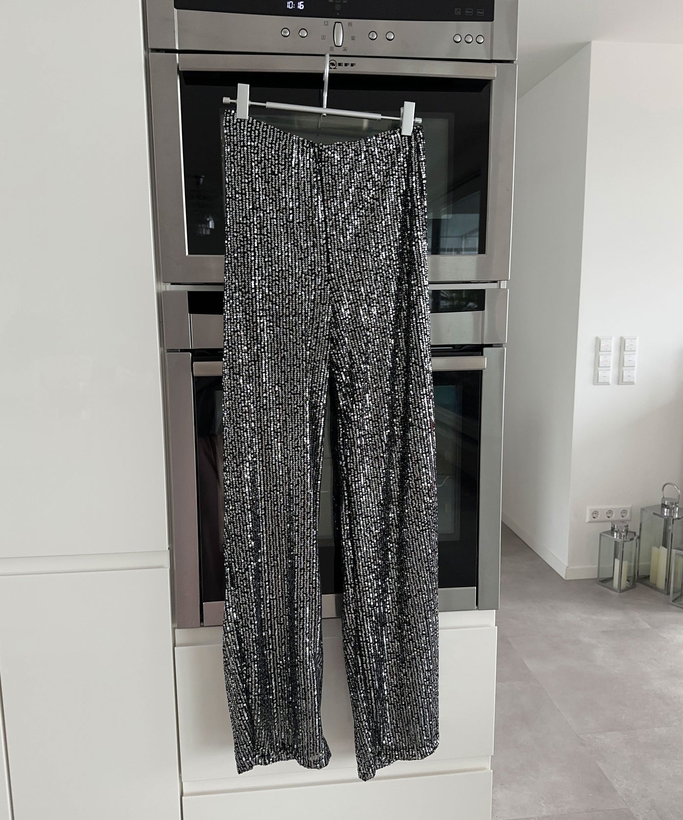 Grey Glitter Pants | LouLou Couture