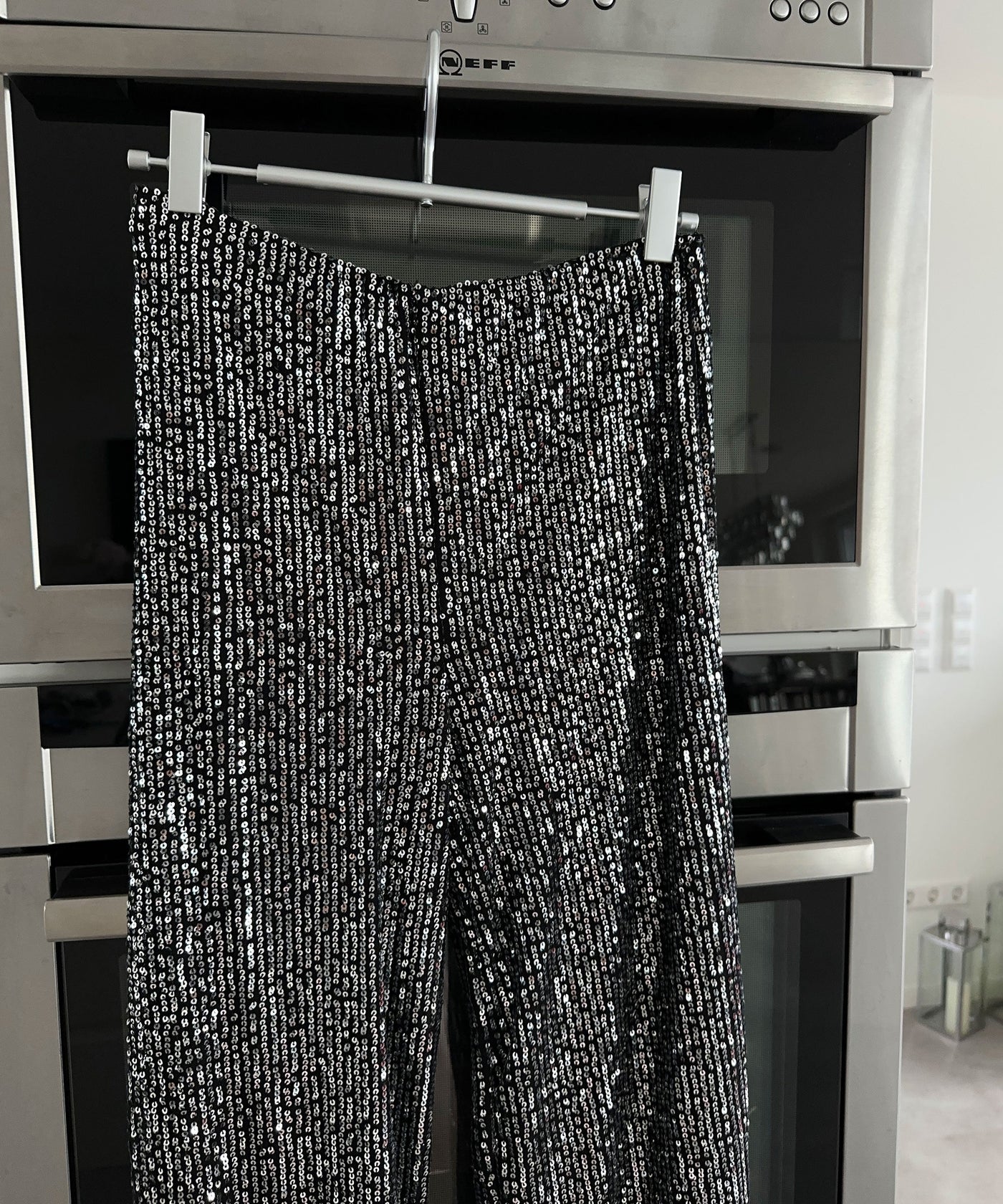 Grey Glitter Pants | LouLou Couture