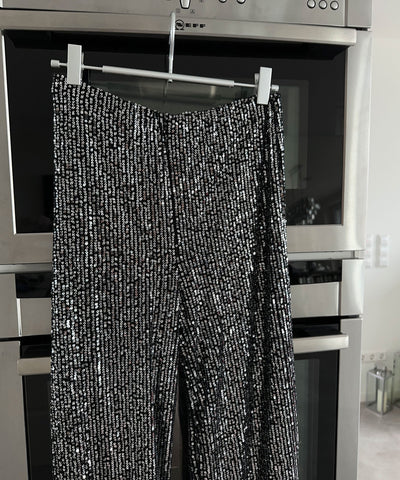 Grey Glitter Pants | LouLou Couture