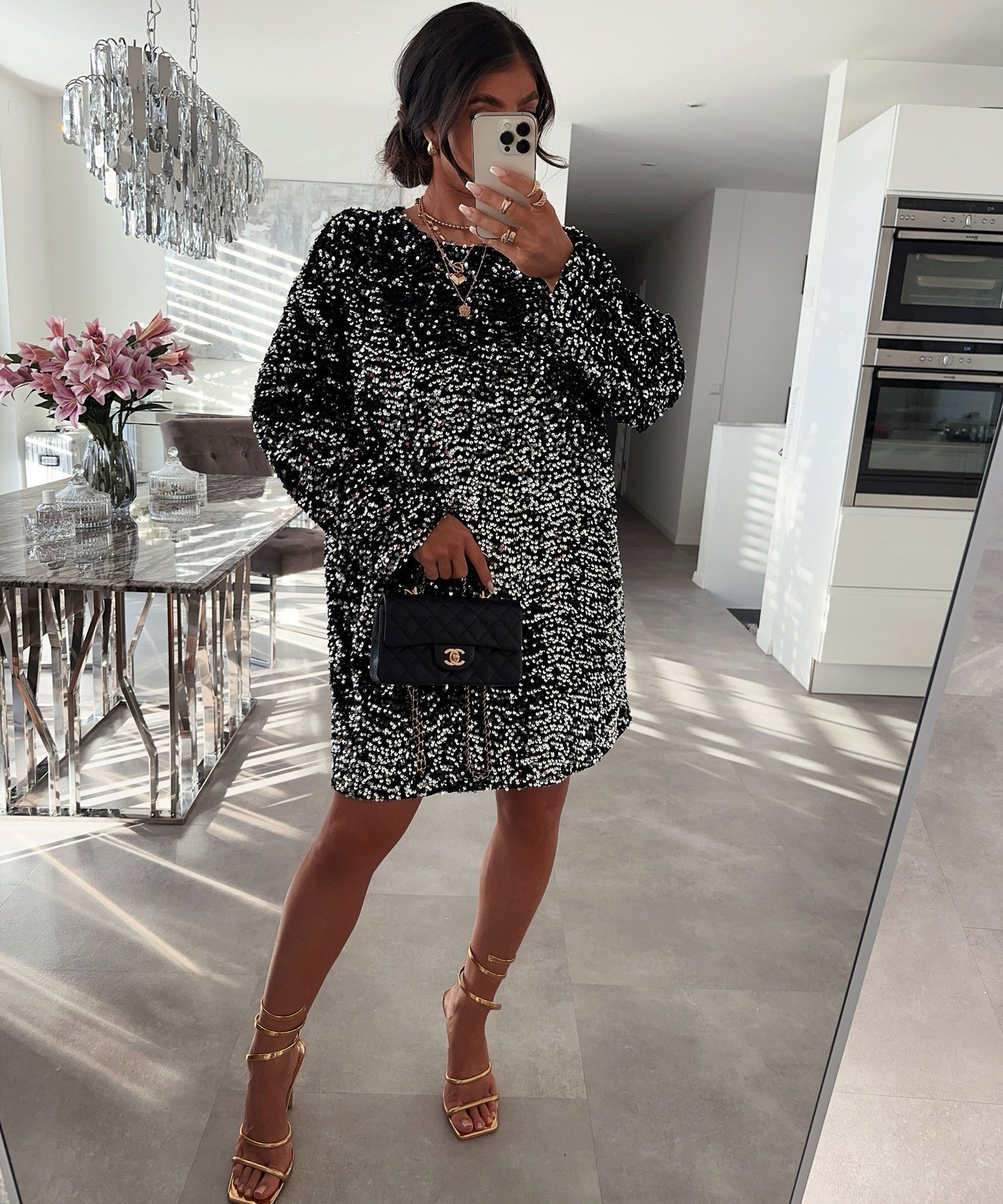 Silver Sequin Dress | LouLou Couture