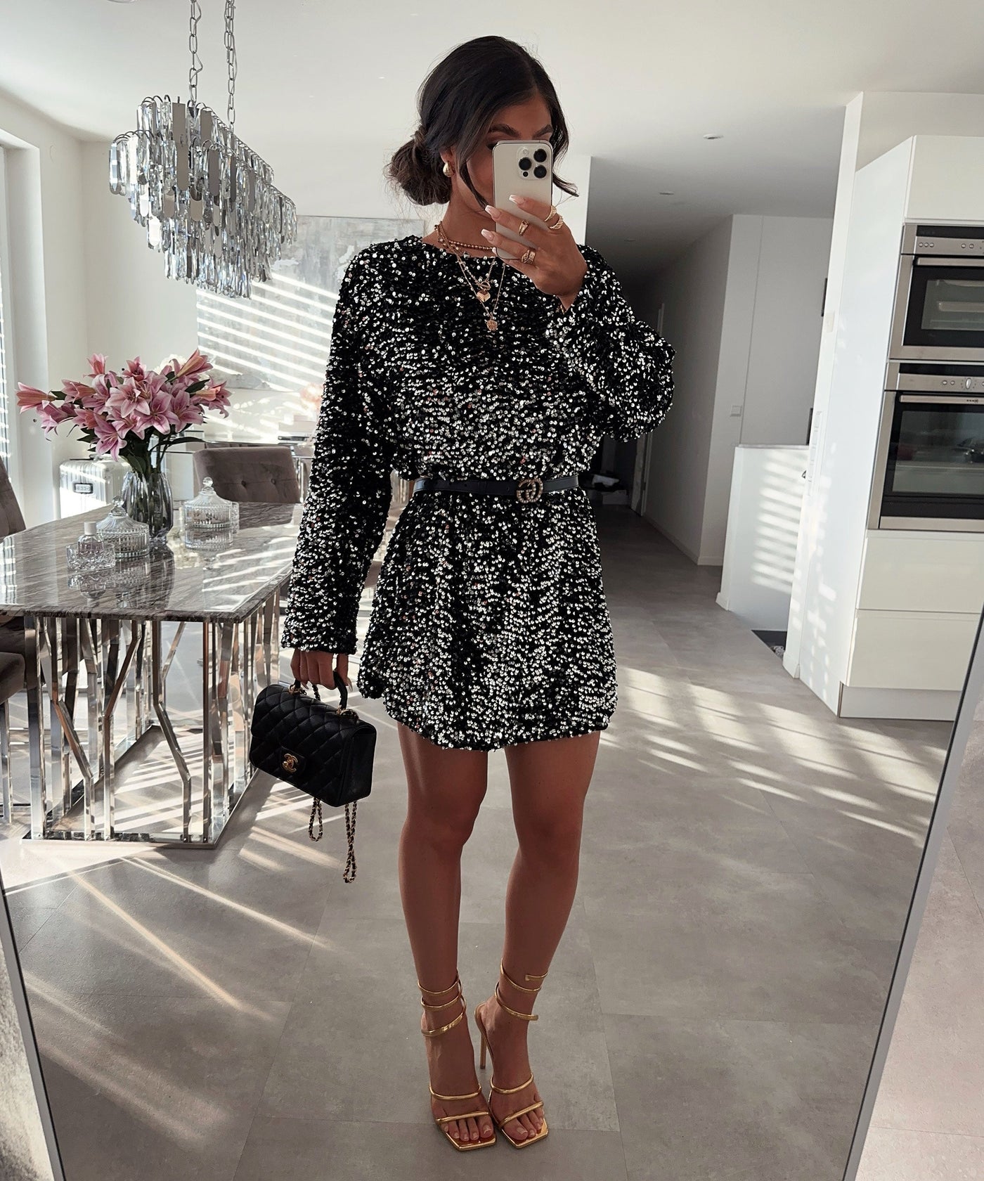 Silver Sequin Dress | LouLou Couture