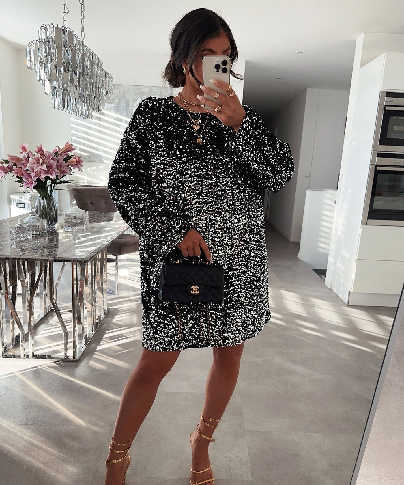 Silver Sequin Dress | LouLou Couture