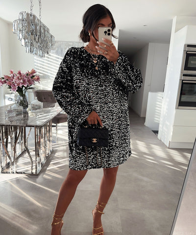 Silver Sequin Dress | LouLou Couture