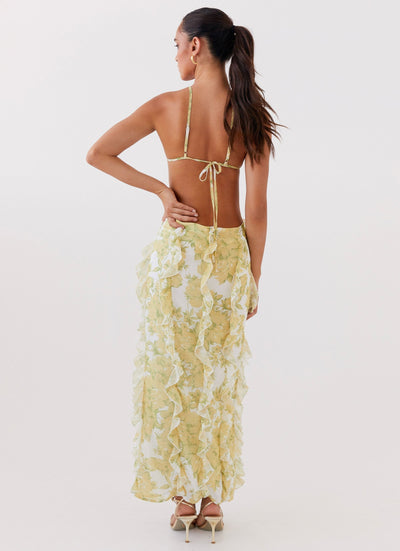 Ruffle Maxi Dress | LouLou Couture