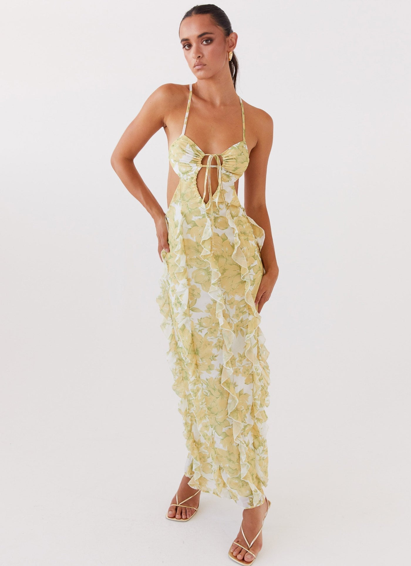 Ruffle Maxi Dress | LouLou Couture