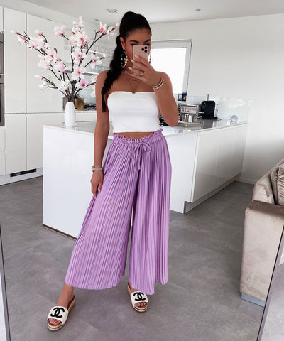 Lilac Wide Pants | LouLou Couture