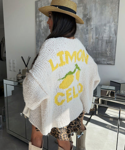 CARDIGAN LIMONCELLO BEIGE | LouLou Couture