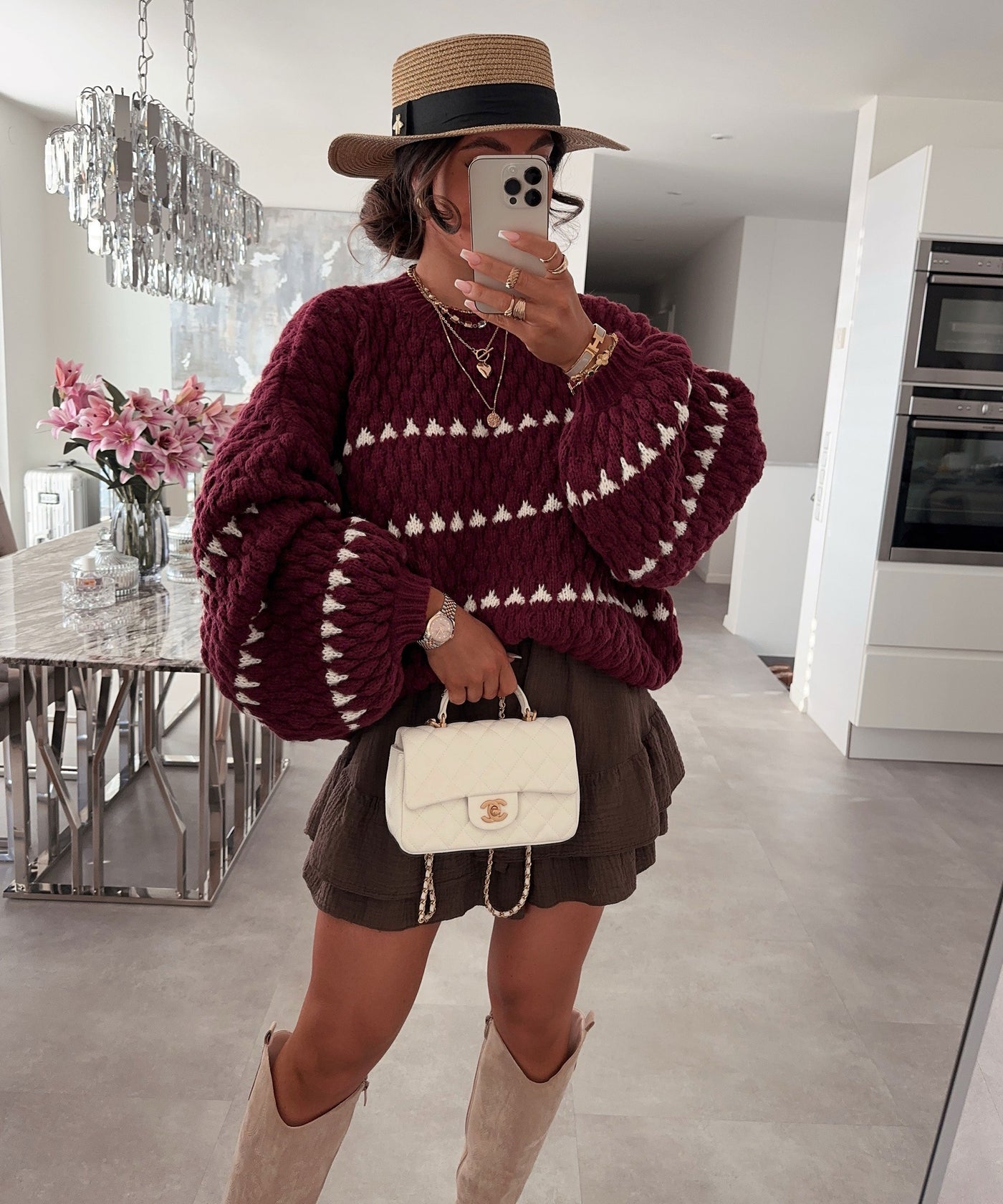 Red Merlot Pullover | LouLou Couture