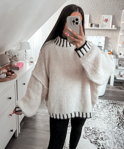 Beige Salma Pullover | LouLou Couture