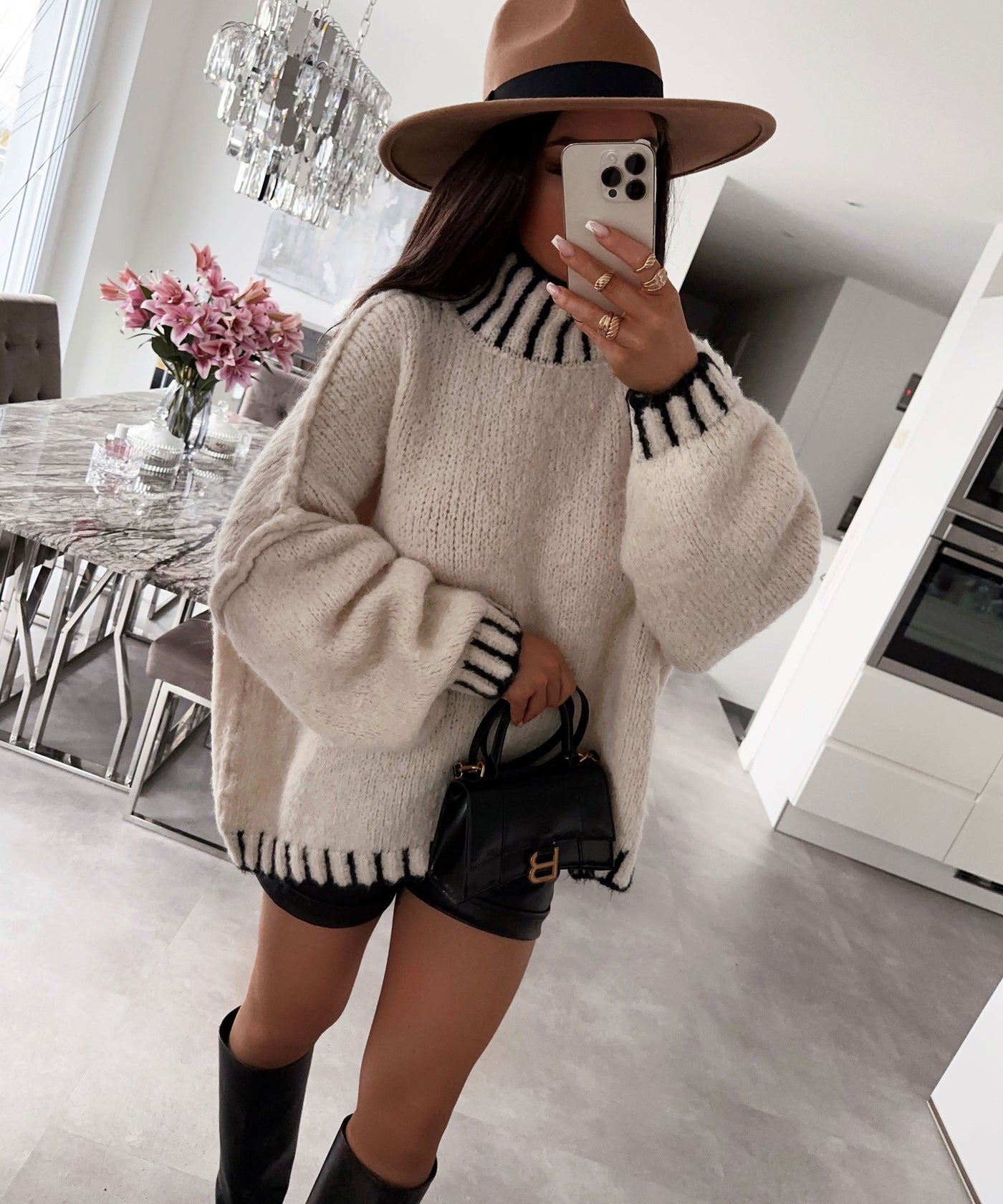 Beige Salma Pullover | LouLou Couture