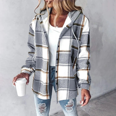 Emma Checked Hooded | LouLou Couture