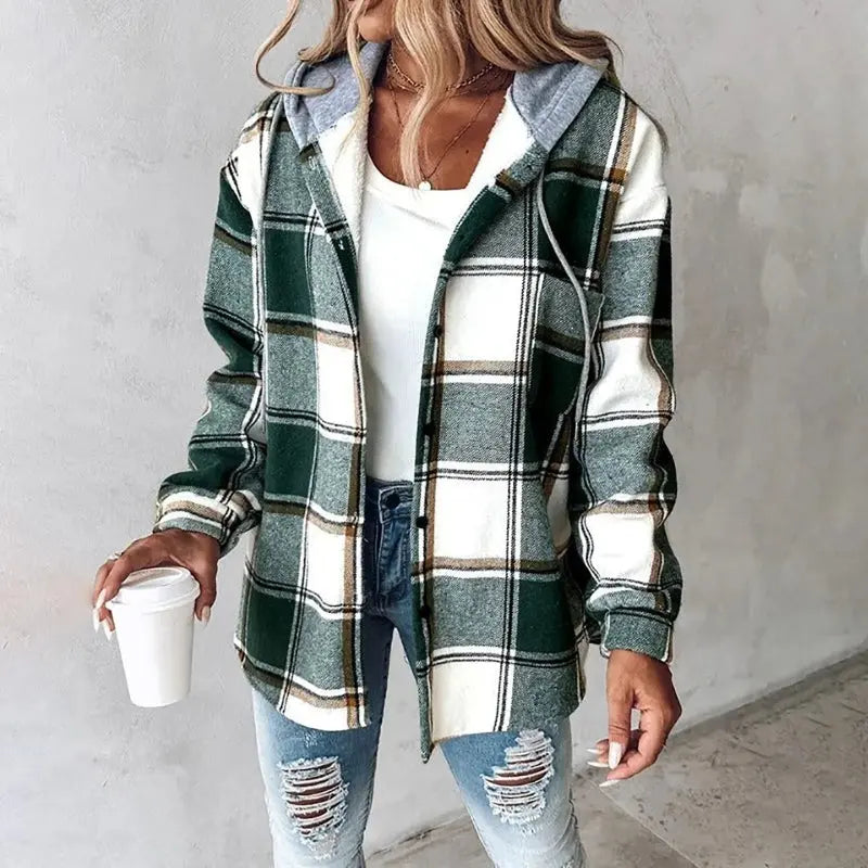 Emma Checked Hooded | LouLou Couture