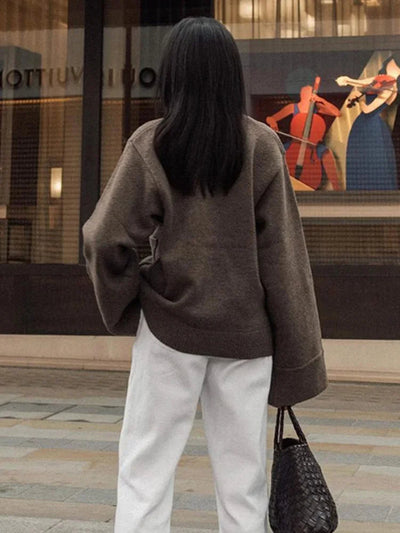 V-Neck Knit Cardigan | LouLou Couture