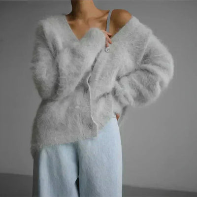 Fuzzy Mohair Cardigan | LouLou Couture