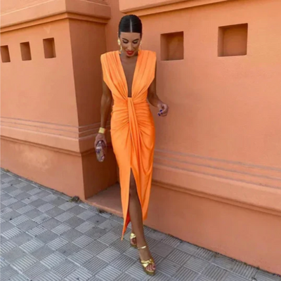 Elegant Pleated Dress | LouLou Couture