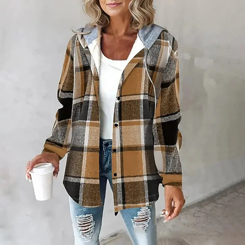 Emma Checked Hooded | LouLou Couture