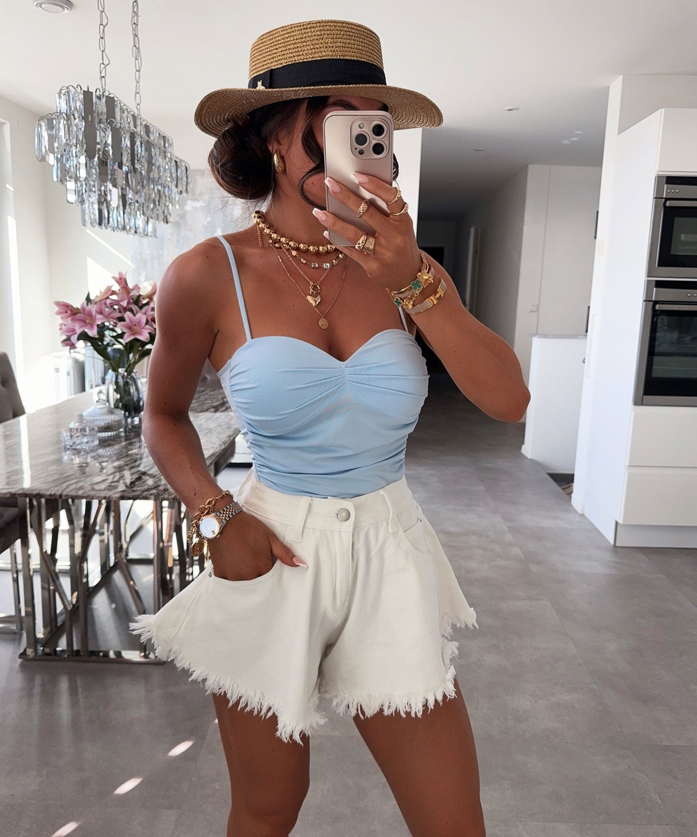 White Essentials Shorts | LouLou Couture