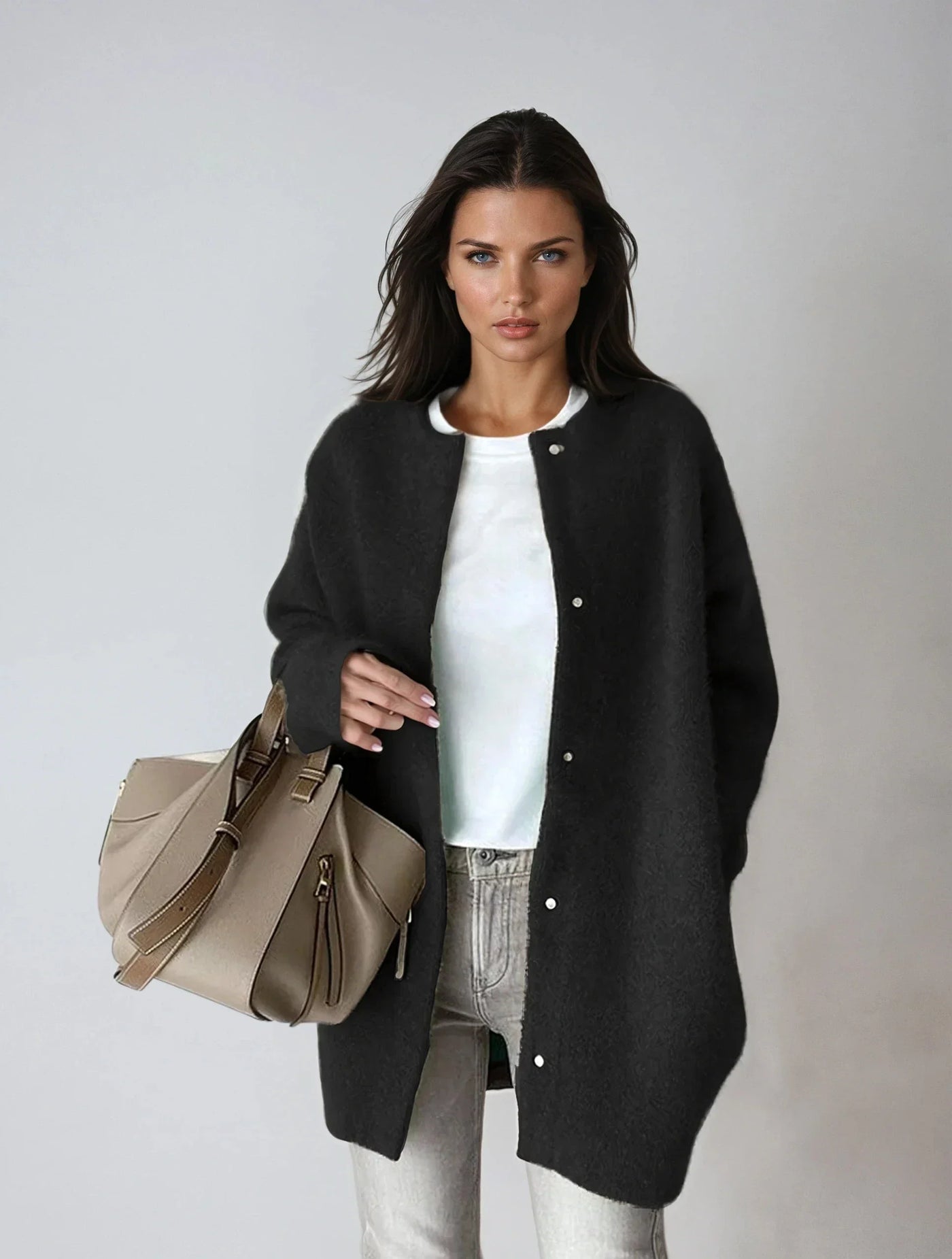 Wool and Button Fastening | LouLou Couture