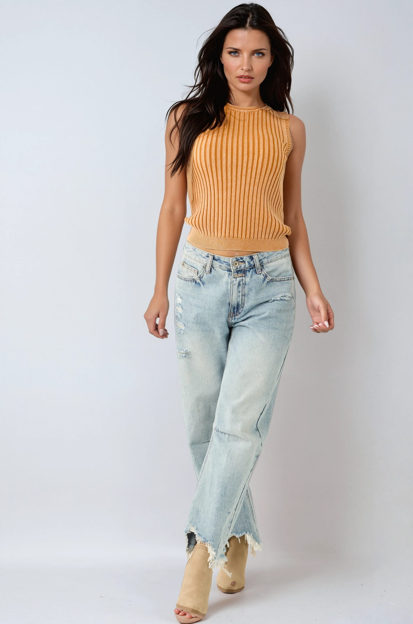 Light Denim with Wide Legs | LouLou Couture
