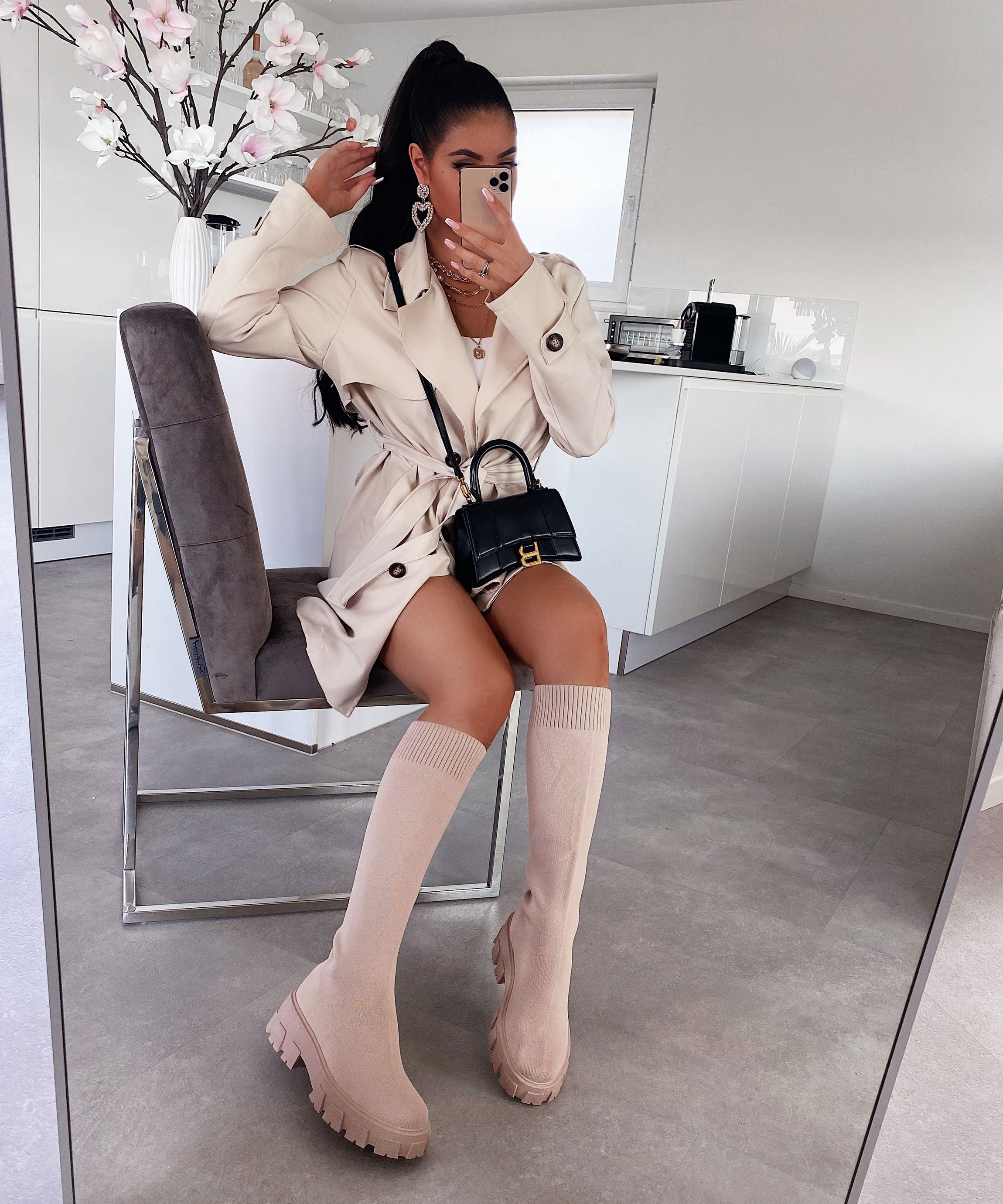 Nude High Boots | LouLou Couture - LouLou Couture