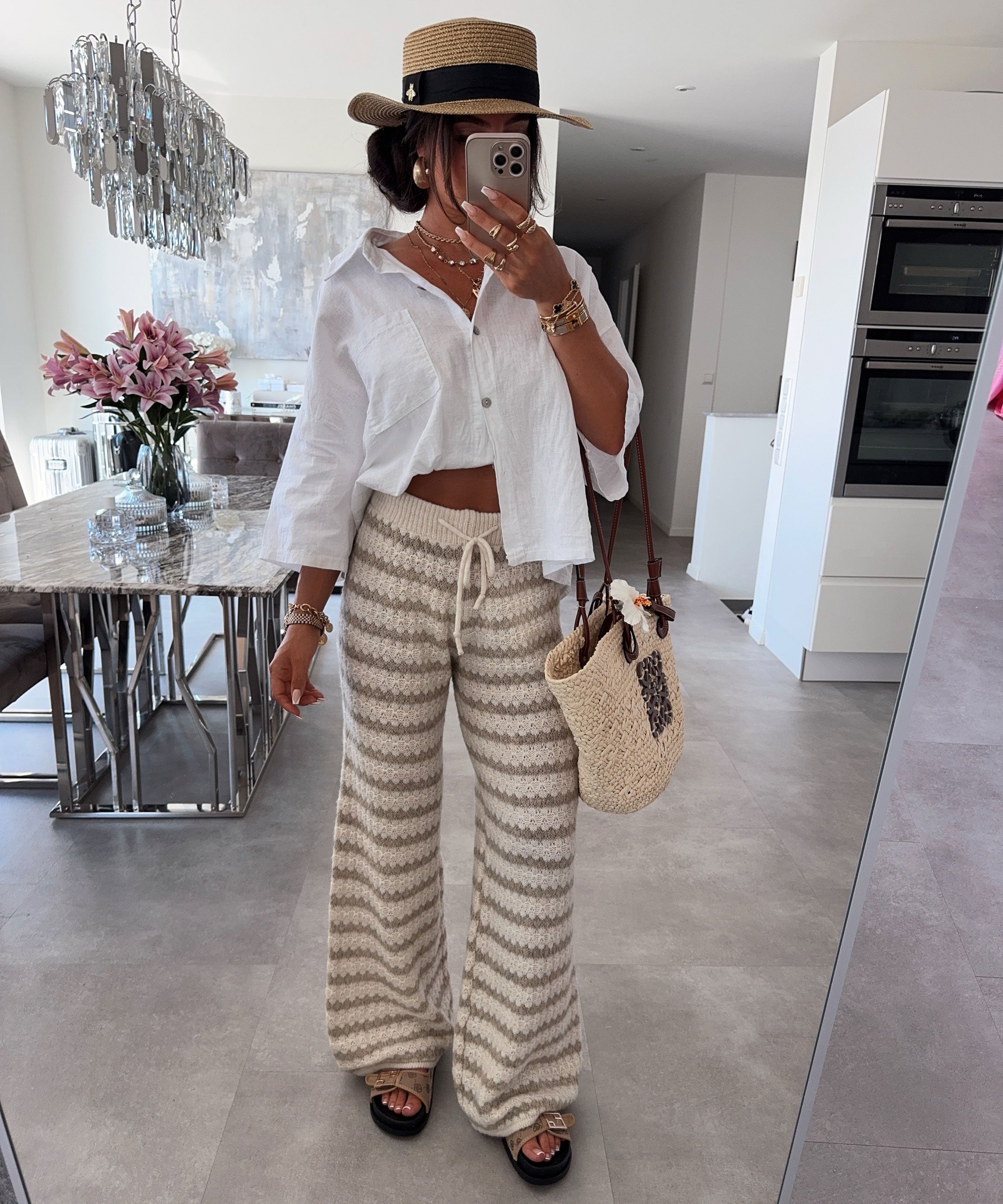Striped Wide Pants | LouLou Couture - LouLou Couture