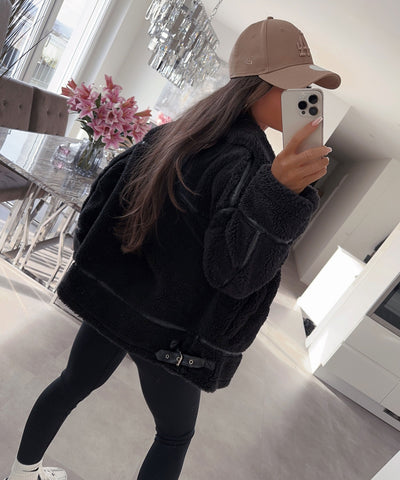 Black Fur Jacket | LouLou Couture