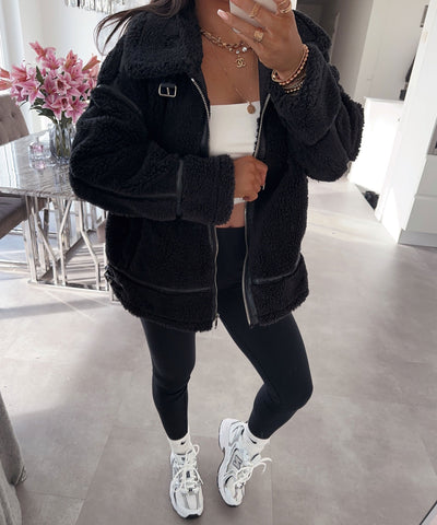 Black Fur Jacket | LouLou Couture