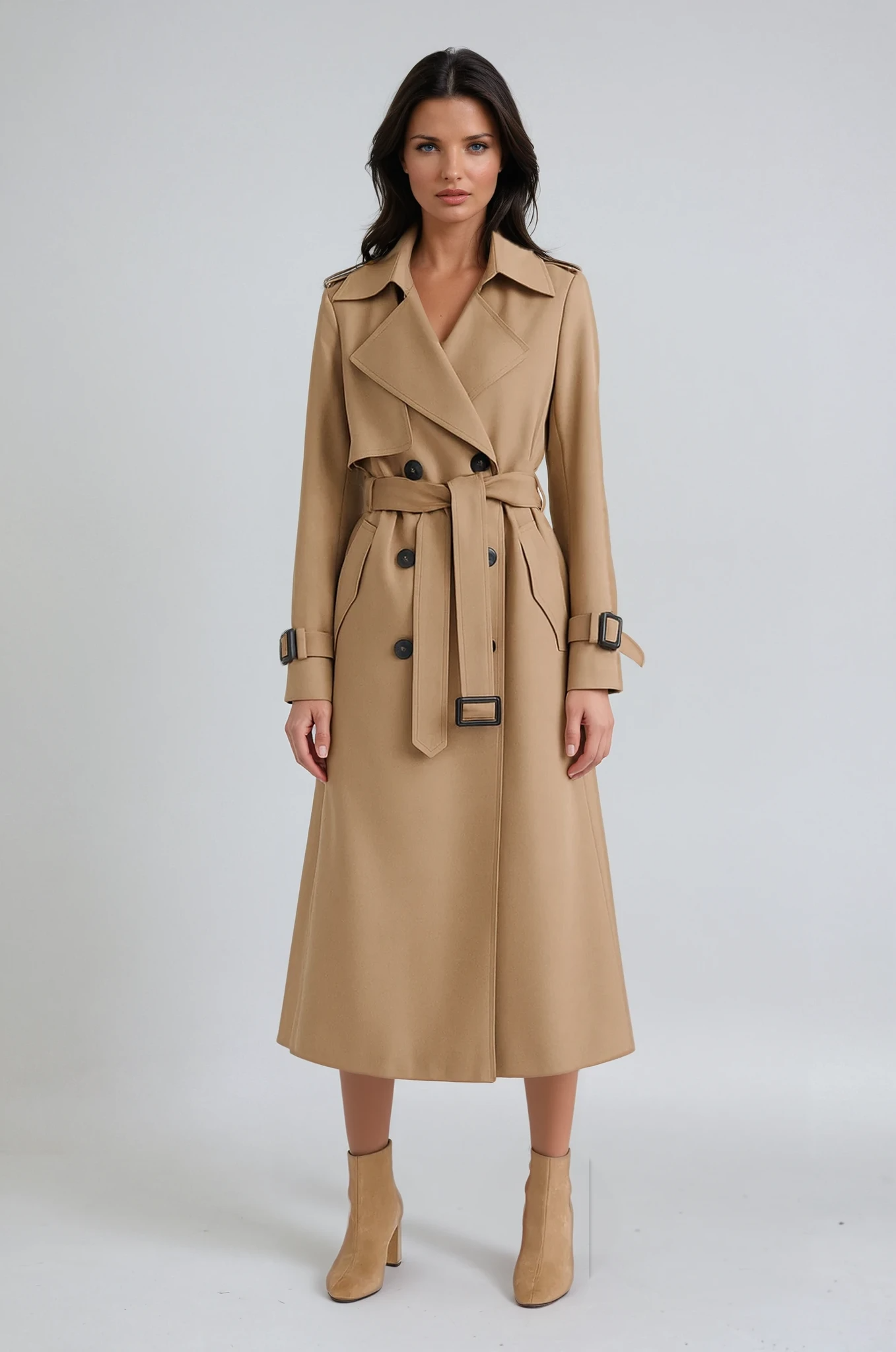Long Trench Coat for Women | LouLou Couture