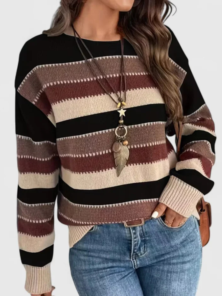 Dusty Striped Pullover | LouLou Couture