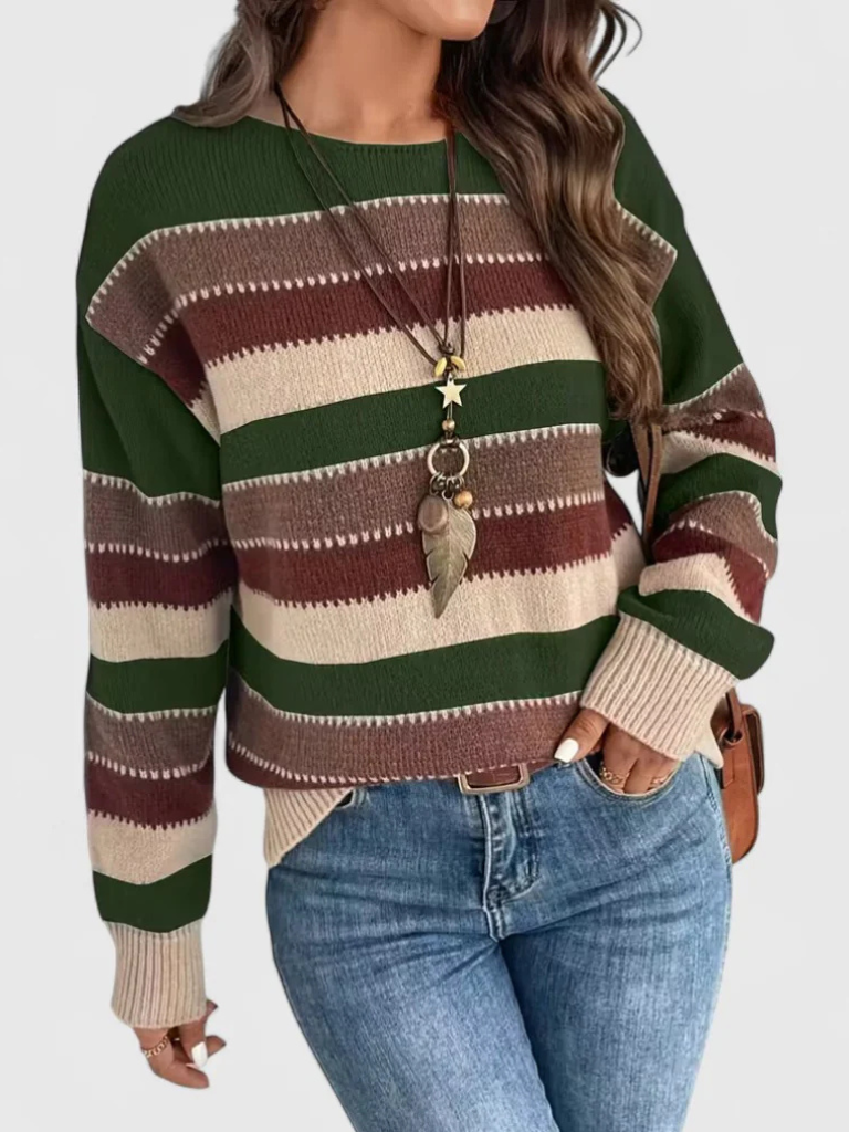 Dusty Striped Pullover | LouLou Couture