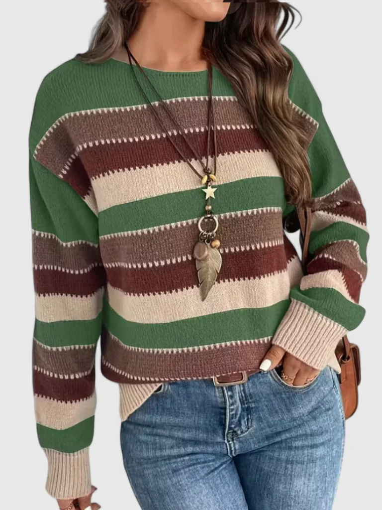 Dusty Striped Pullover | LouLou Couture