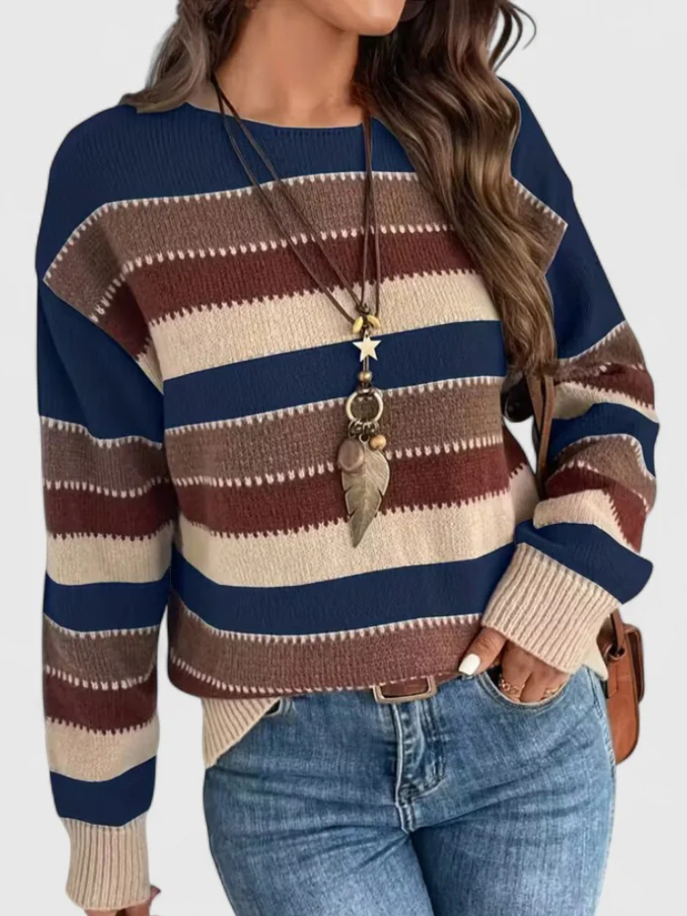 Dusty Striped Pullover | LouLou Couture