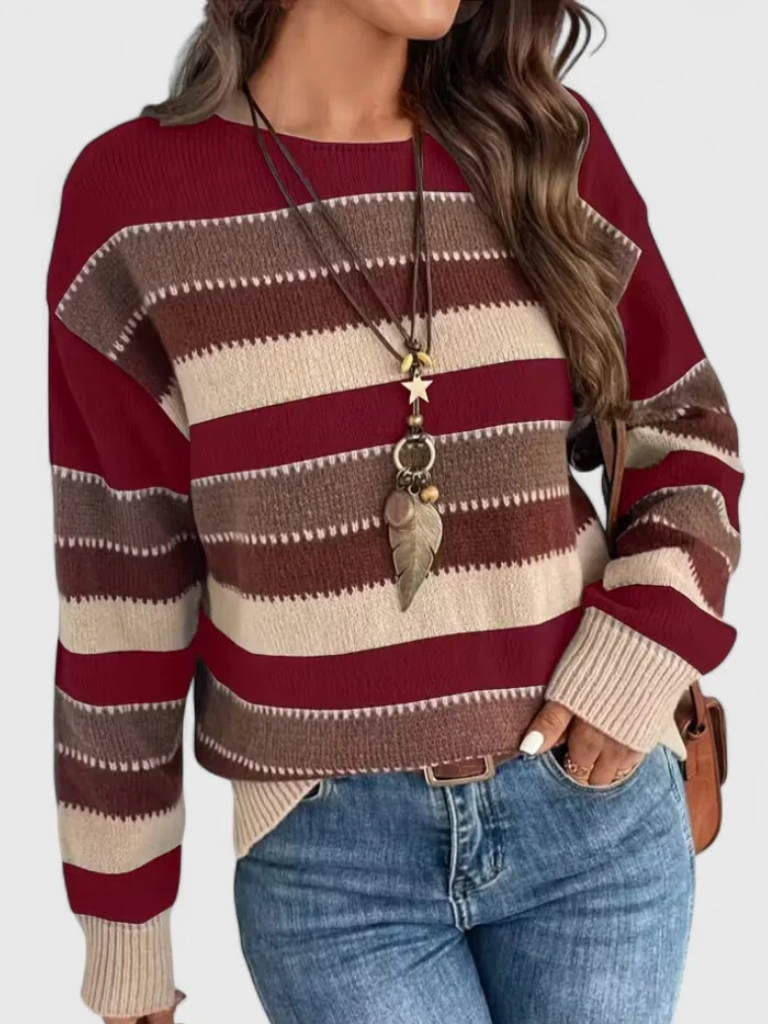 Dusty Striped Pullover | LouLou Couture