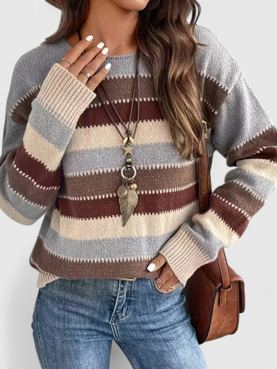 Dusty Striped Pullover | LouLou Couture