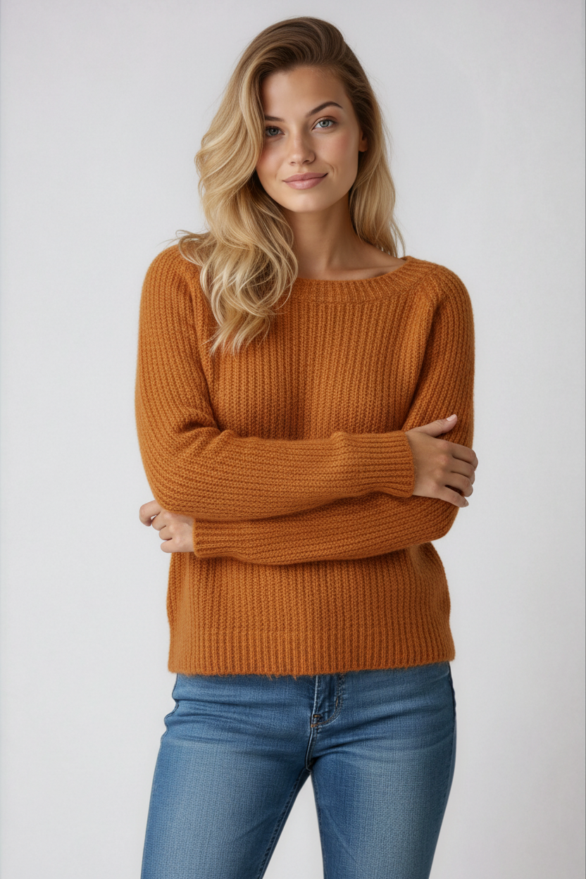 Sweater with Boat Neckline | LouLou Couture