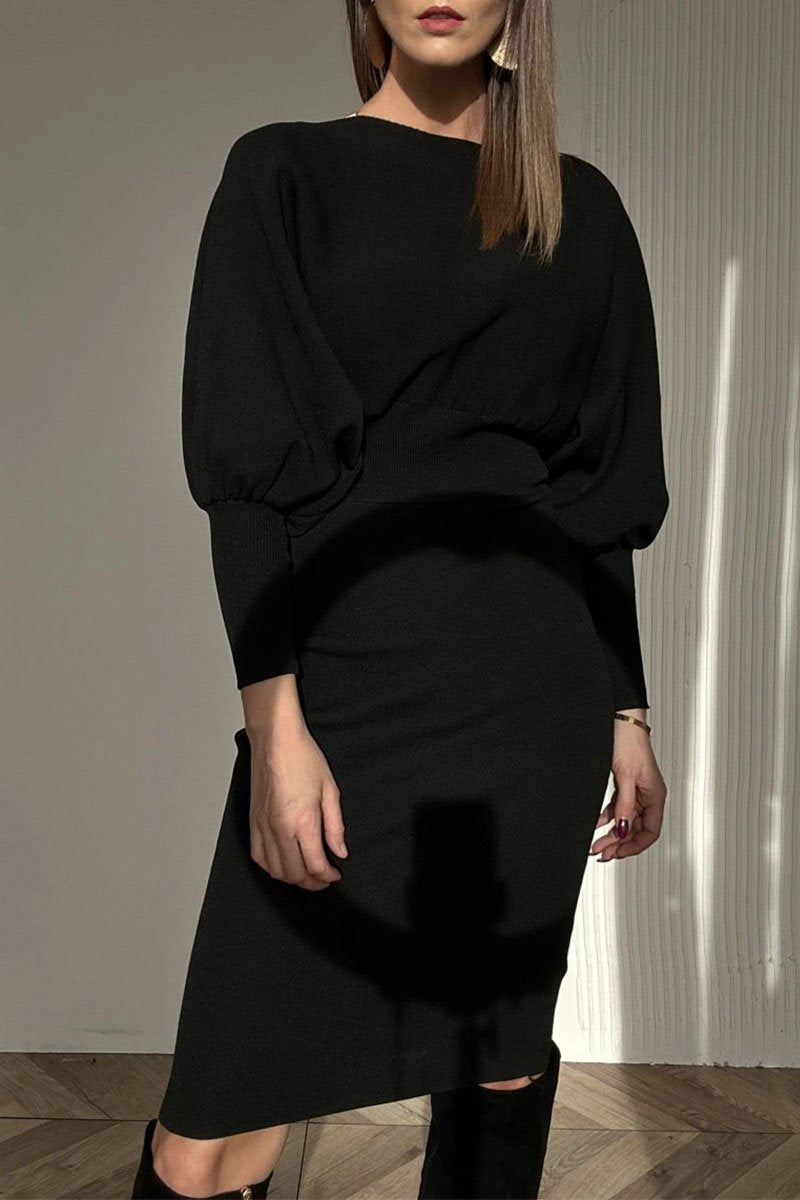 Classy Balloon Sleeve Dress | LouLou Couture