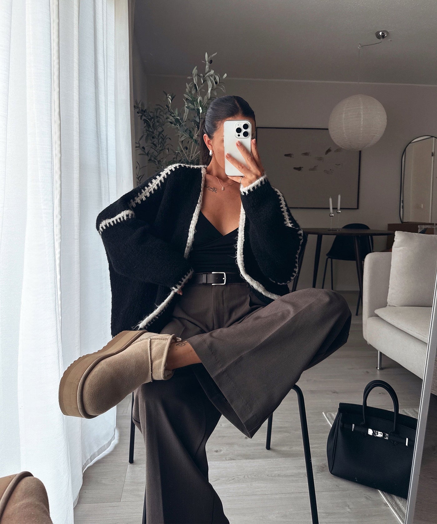 The Contrast Cardigan | LouLou Couture