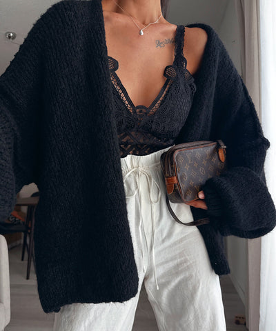 The Jet Black Cardigan | LouLou Couture