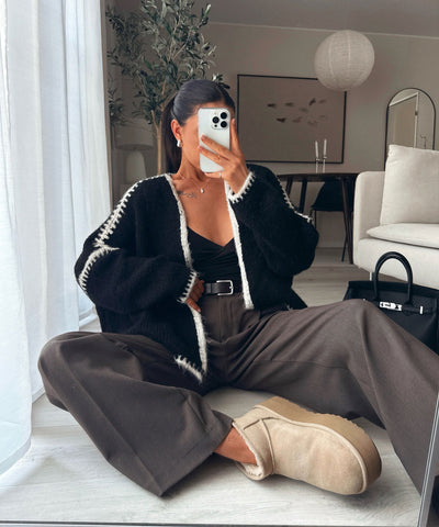 The Contrast Cardigan | LouLou Couture