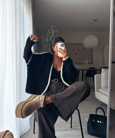 The Contrast Cardigan | LouLou Couture