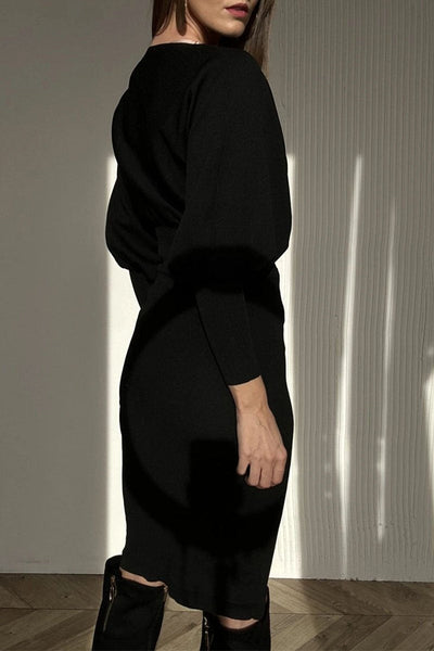 Classy Balloon Sleeve Dress | LouLou Couture