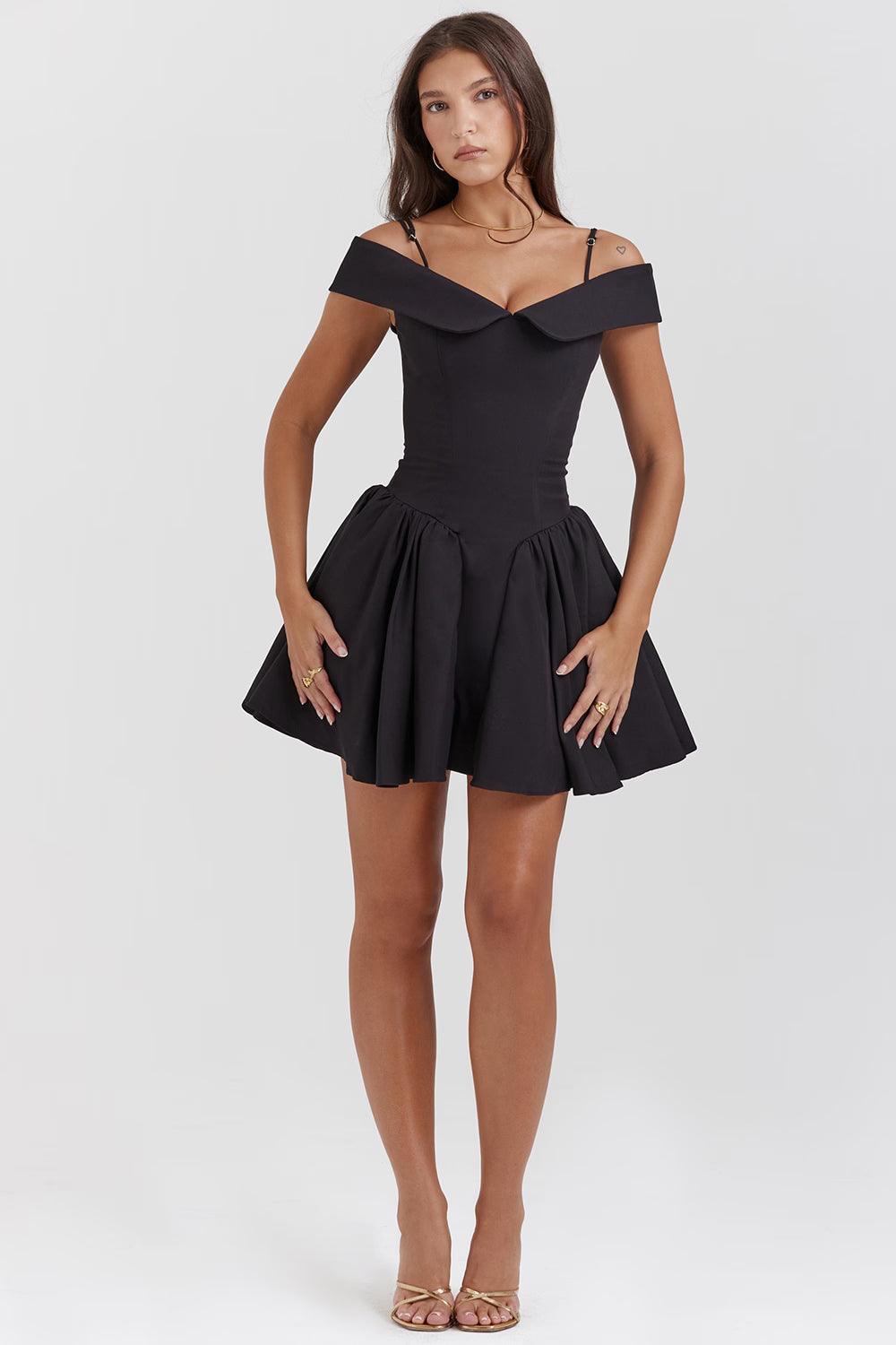 minimalist mini dress Minimalist Bandeau Mini Dress with Pockets