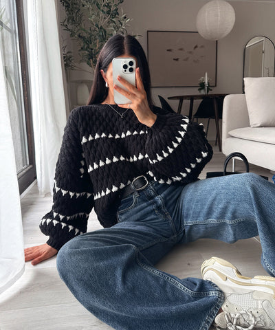 Black Jet Pullover | LouLou Couture