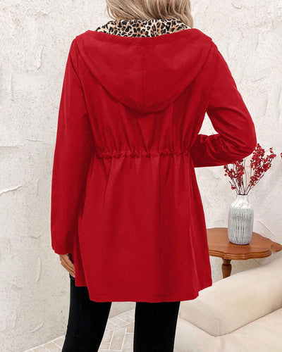 Reversible Leopard Print Hooded Coat | LouLou Couture