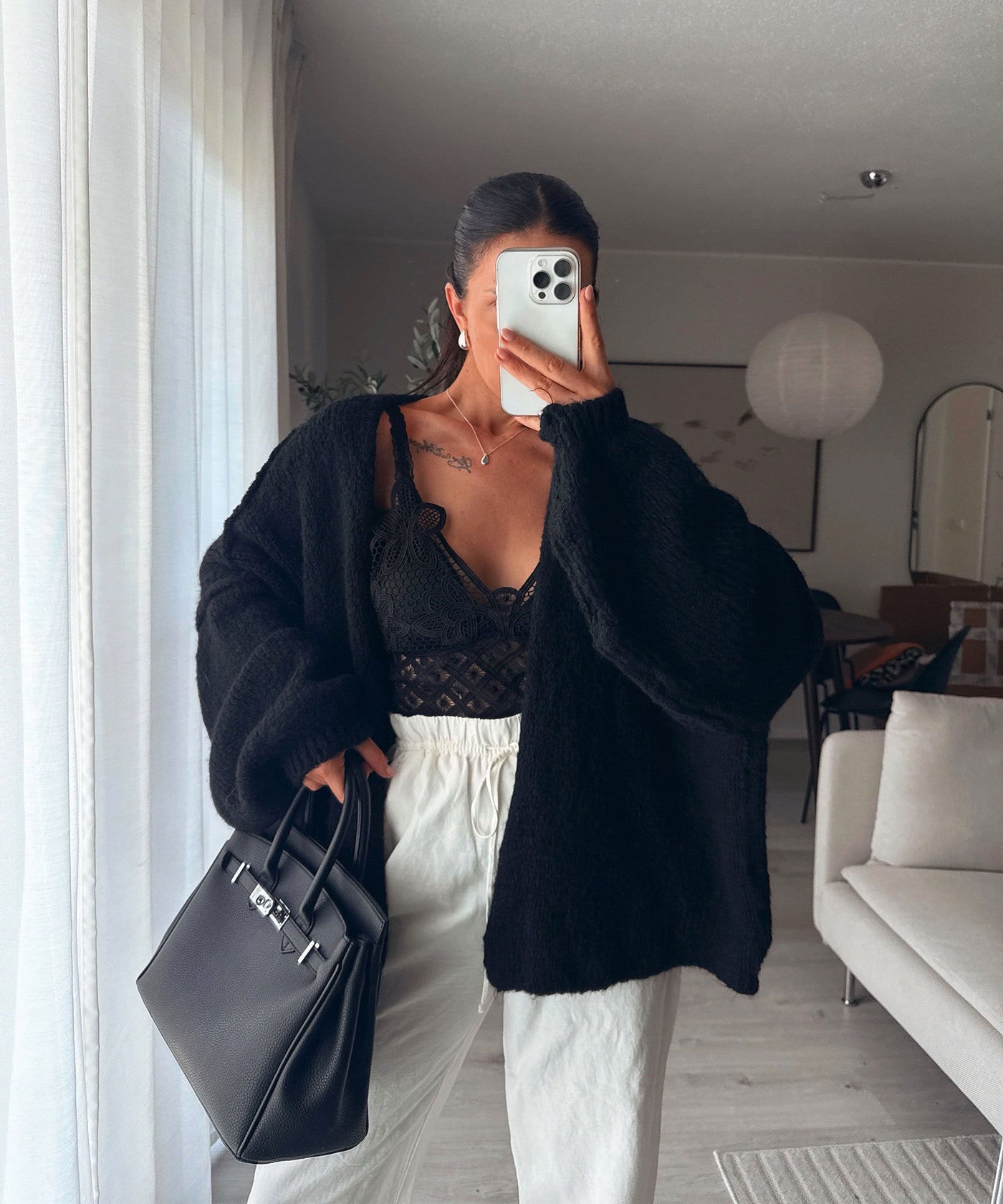 The Jet Black Cardigan | LouLou Couture